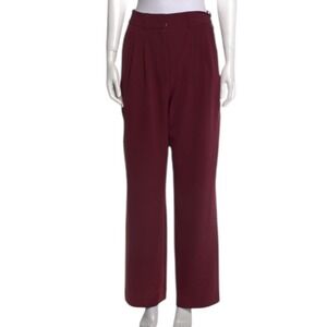Jason Wu Burgundy Wide Leg Pants
